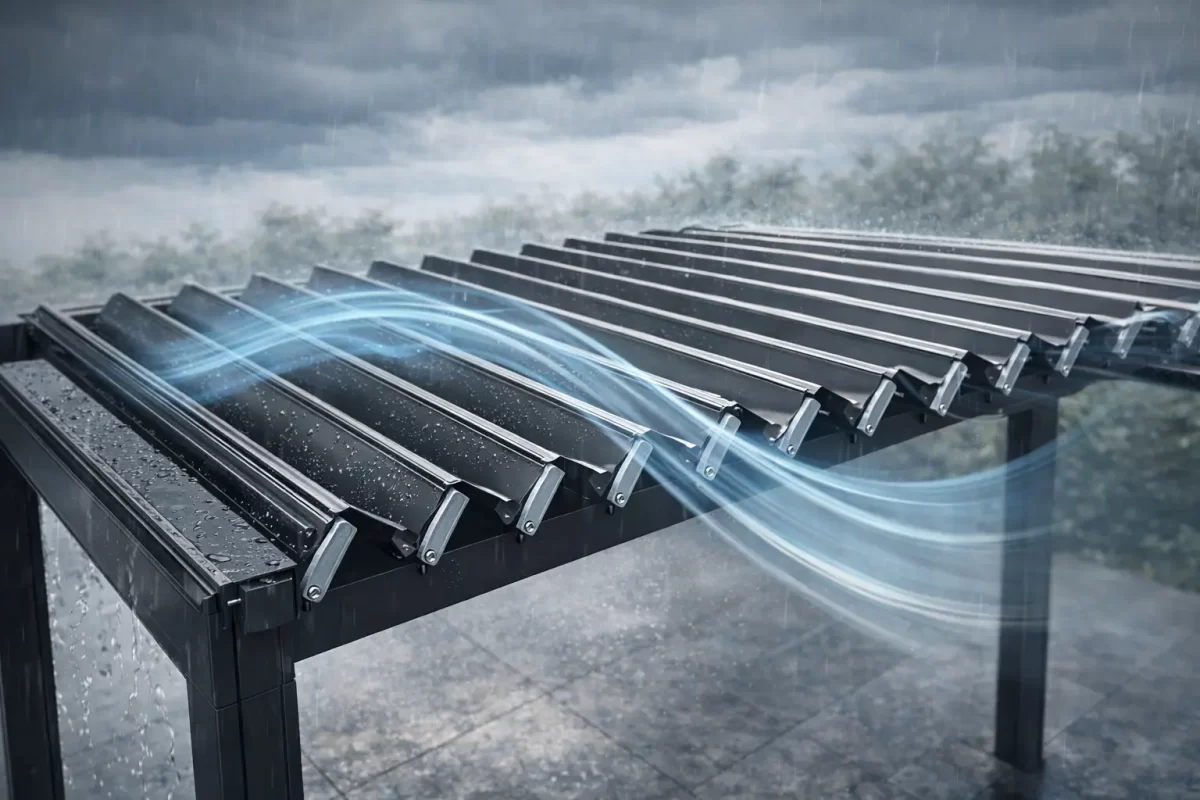 biyoklimatik-pergola-Rolling roof-Aluminyum Pergola-imalat-montaj
