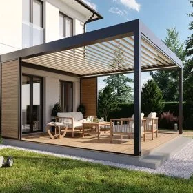 Home 25 Pergola-With-Roof-Retractable-Sliding-Aluminium-Louvered-Roof-for-Veranda-and-Garden